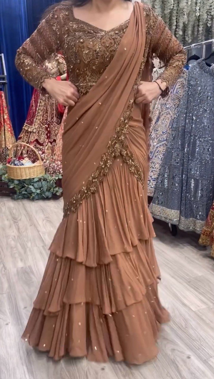 Reday to wear Lehengha saree