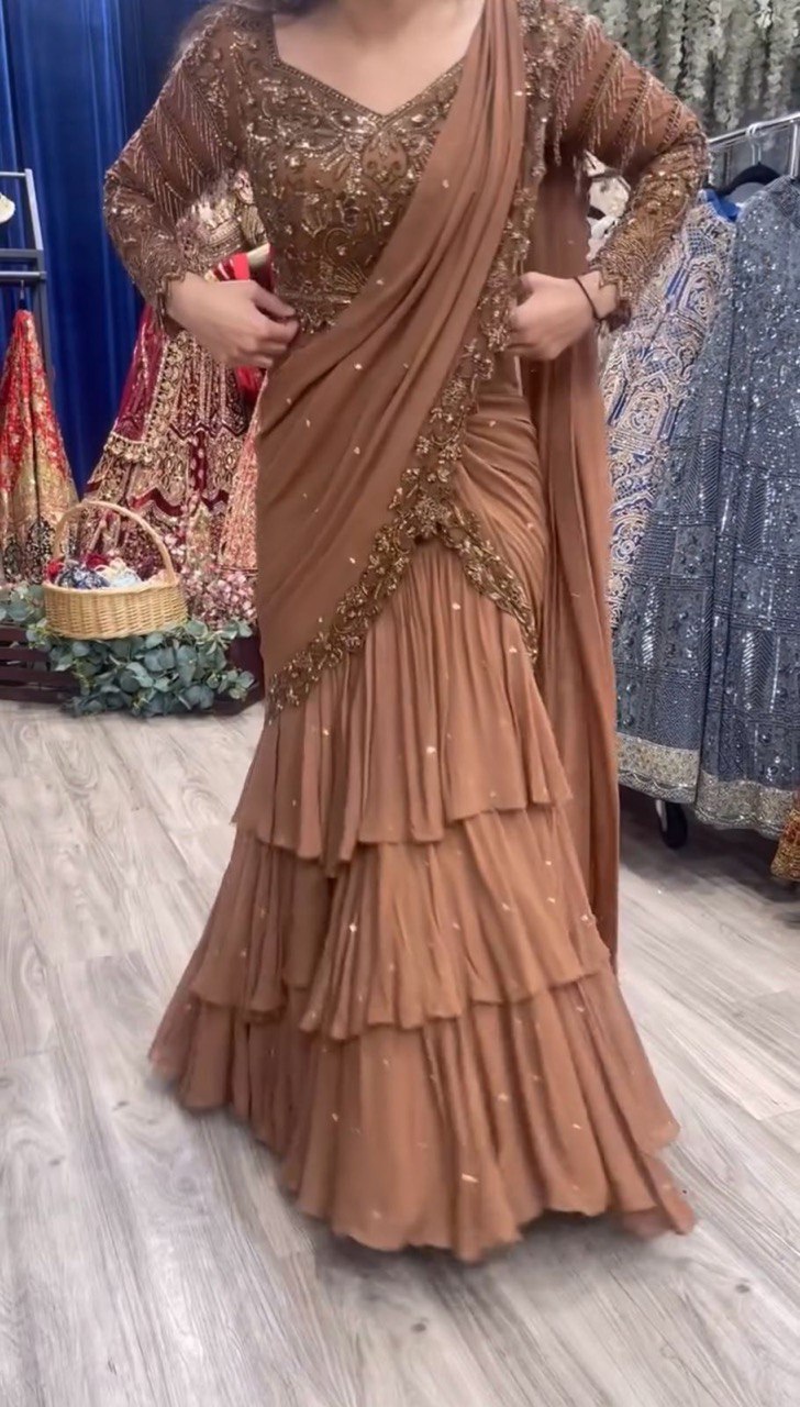 Reday to wear Lehengha saree
