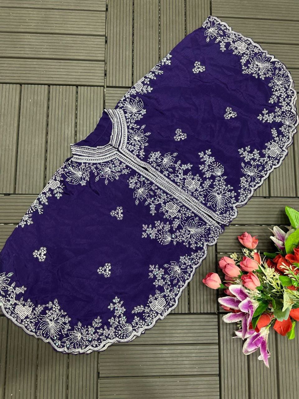 New Party Wear designer gown With Dupatta Atteched and Shrug