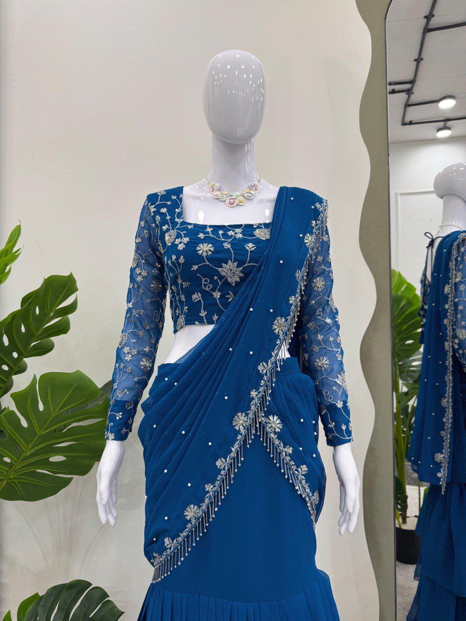 Reday to wear Lehengha saree