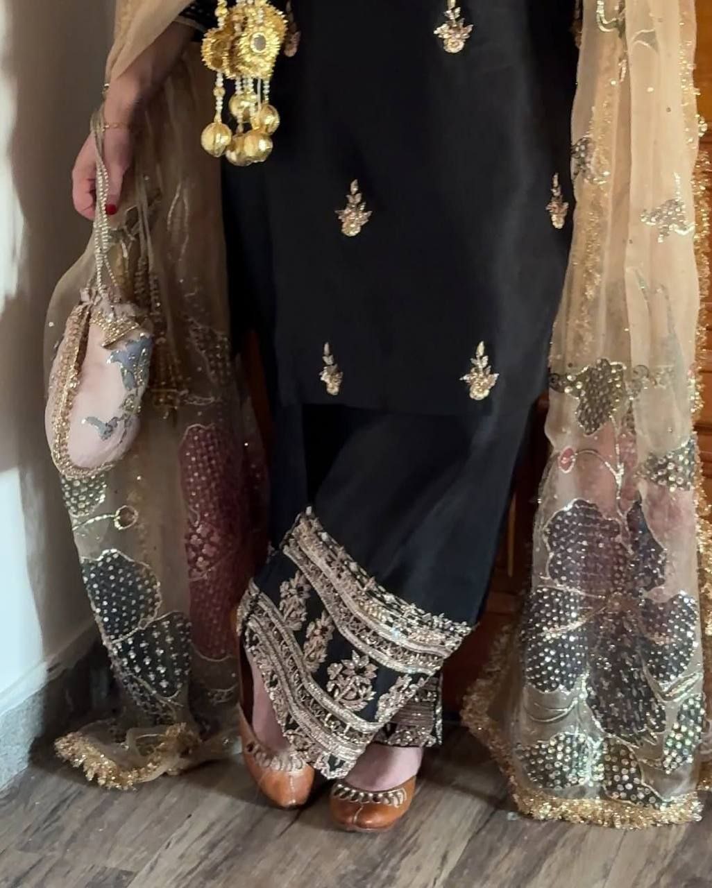 NEW DESIGNER STYLE SEQUENCE EMBROIDERY WORK SUIT PANT WITH DUPATTA