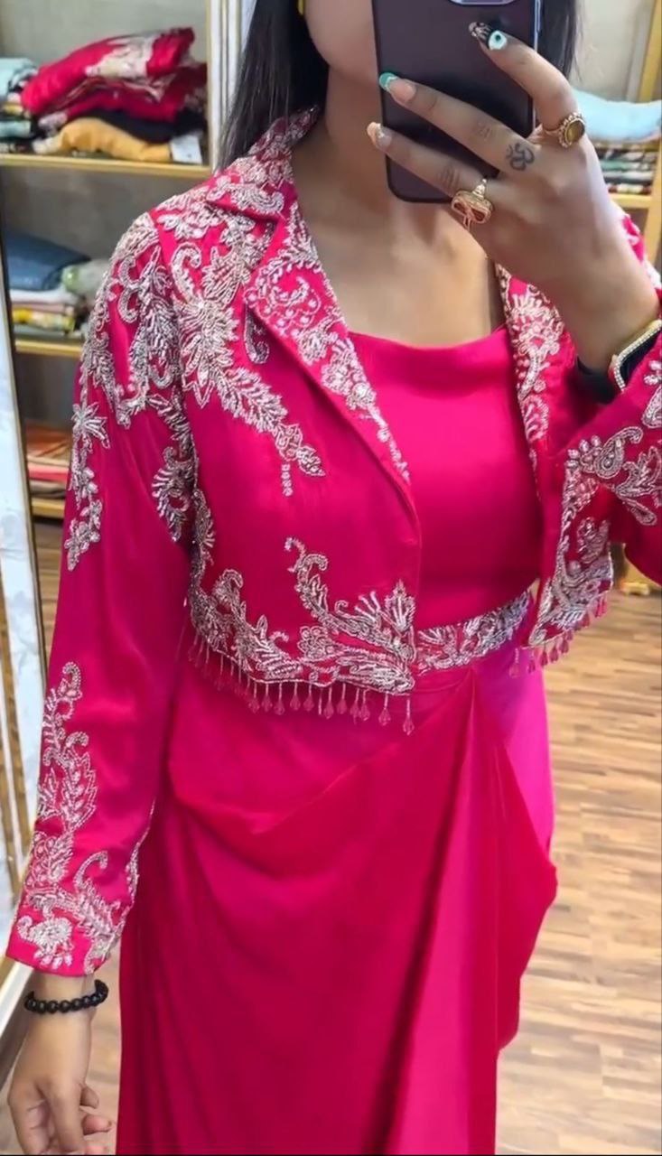 Party Wear Koti with Lehenga