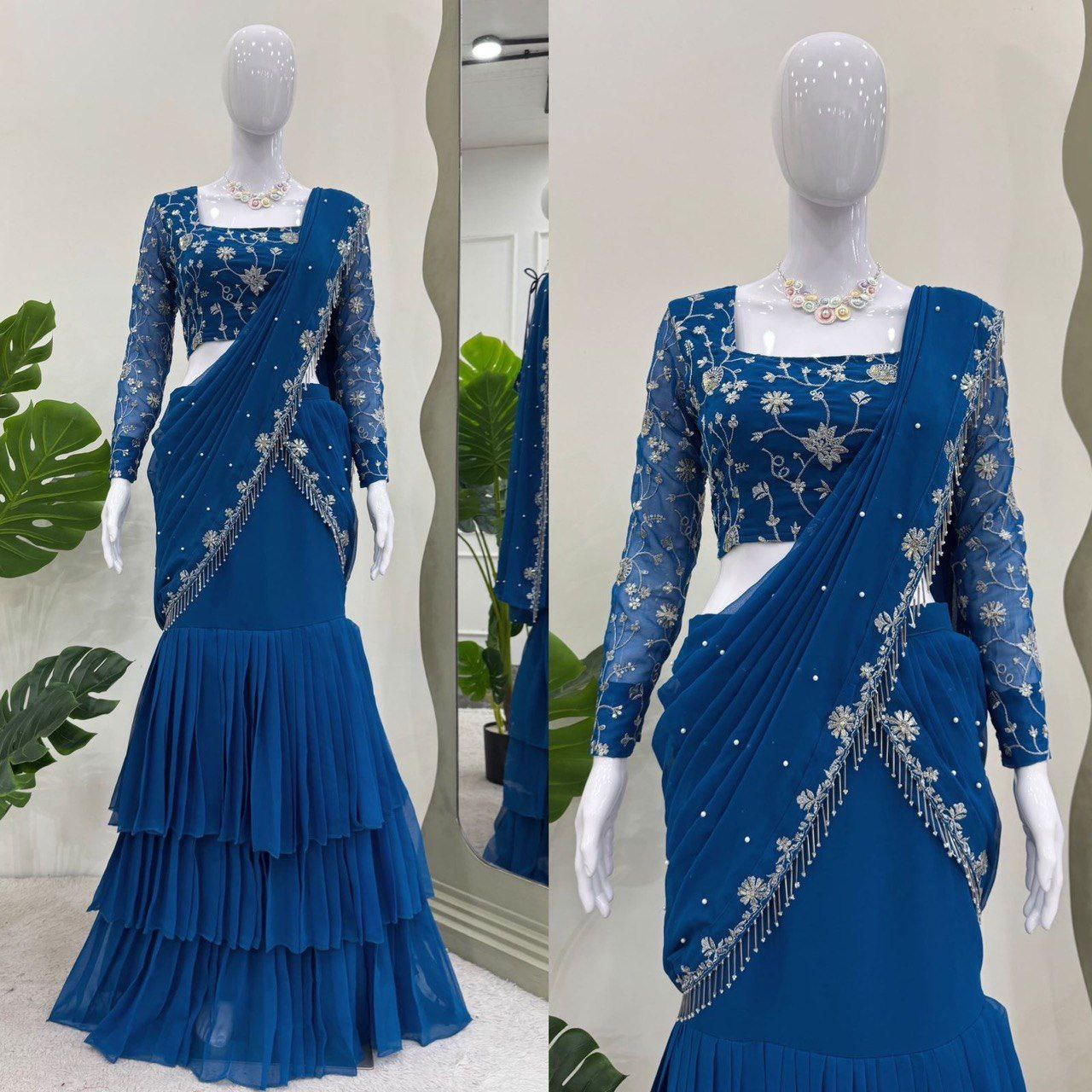 Reday to wear Lehengha saree
