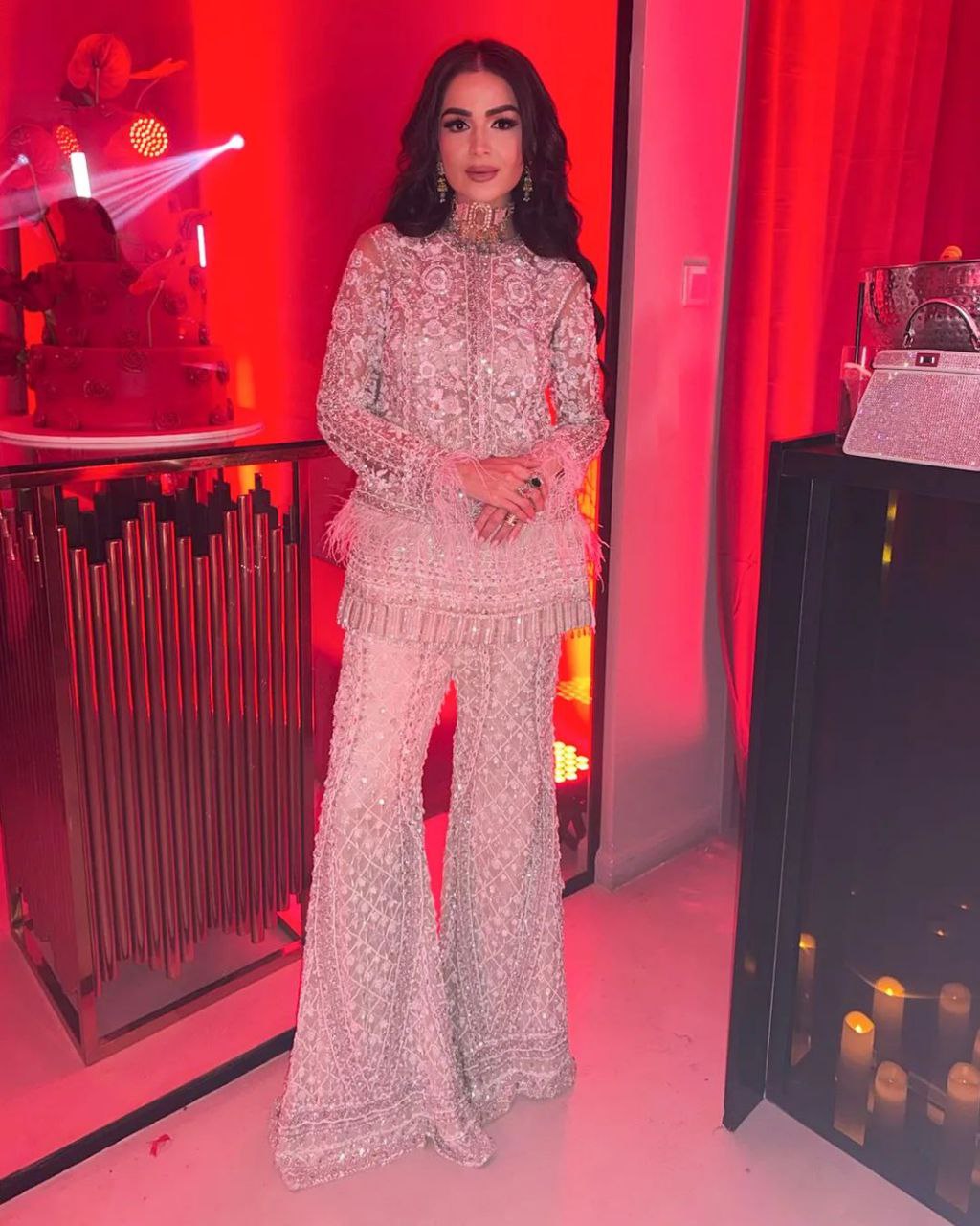KOTI AND PLAZZO WITH SEQUENCE EMBROIDERY WORK