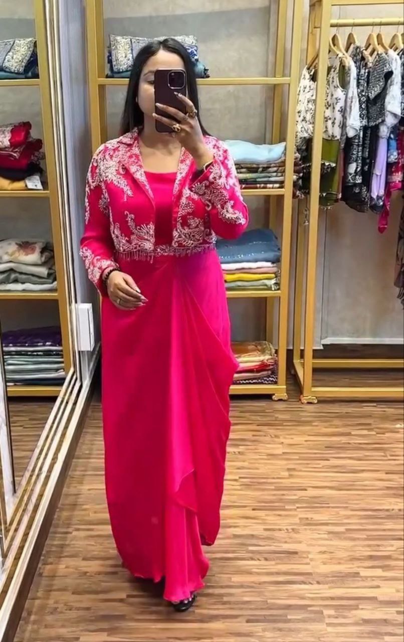 Party Wear Koti with Lehenga